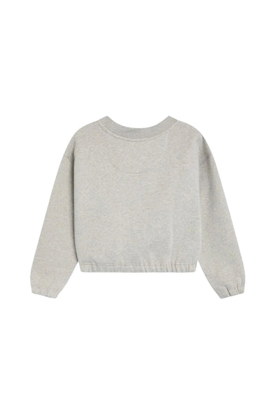Felpa grigia con logo per bambina The New Society MOCHI TEEN SWEAT LIGHT GREY 