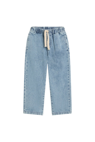 Jeans in denim blu medio per bambina The New Society RIDGE DENIM PANT MID BLUE 