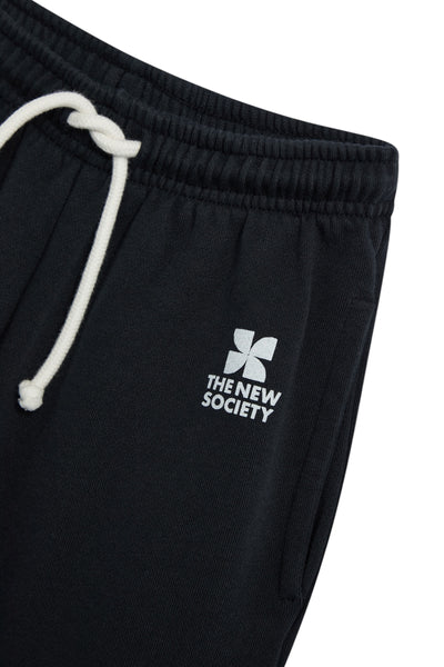 Pantalone nero in felpa per bambini The New Society TNS LOGO JOGGING FORGED IRON 