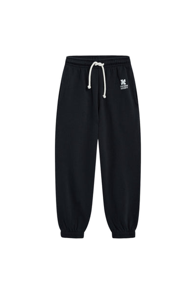 Pantalone nero in felpa per bambini The New Society TNS LOGO JOGGING FORGED IRON 