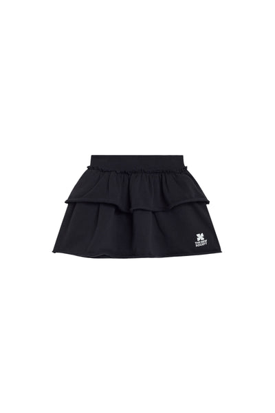 Gonna nera in felpa per bambina The New Society TNS LOGO SKIRT FORGED IRON 
