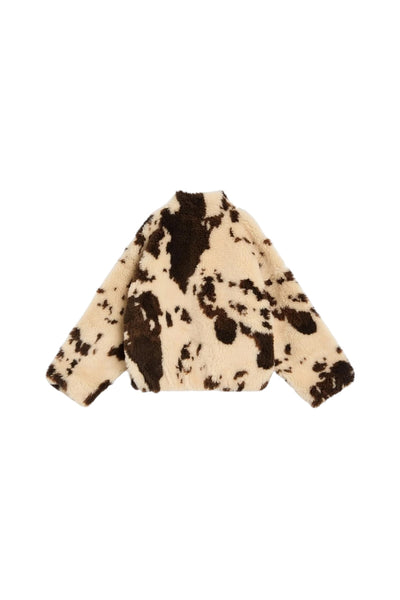Giacca sherpa con stampa mucca per bambini The New Society WYNN JACKET COW PRINT 
