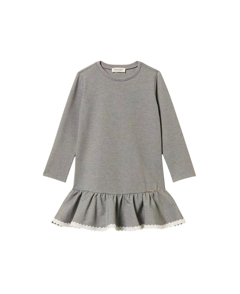 Abito grigio pietra per neonata e bambina Twin set 262GB202B 12837 