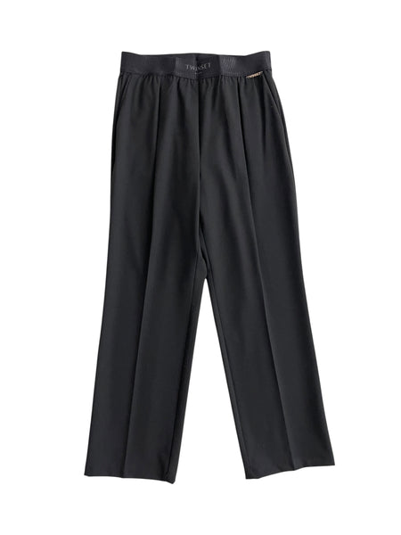 Pantalone elegante nero per bambina Twin set 262GJ2184 00006 