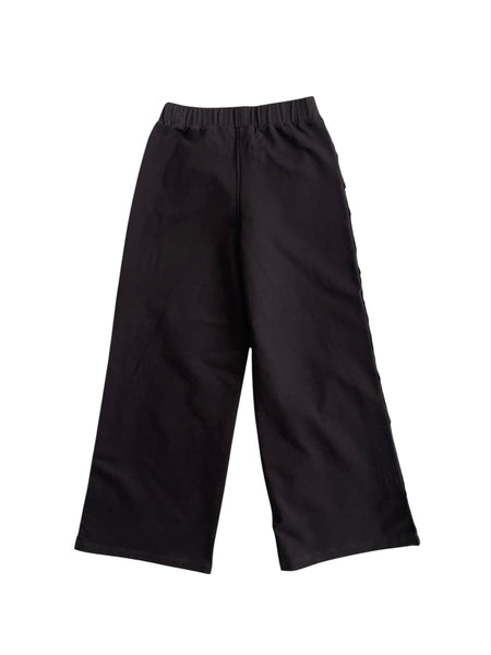 Pantaloni con ricamo in maglia laterale nero per bambina Twin set 262GJ2271 00006 