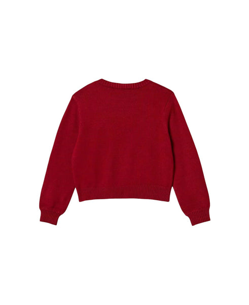 Maglia bordeaux er bambina Twin set 262GJ3031 13704 