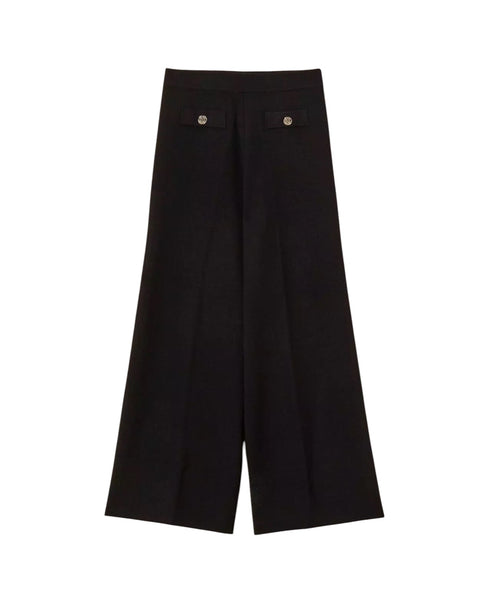 Pantalone nero in maglia  per bambina Twin set 262GJ3033 00006 