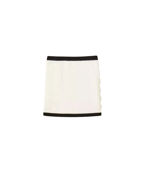 Gonna in ecopellccia bianca per bambina Twin set 262GJ3092 03711 