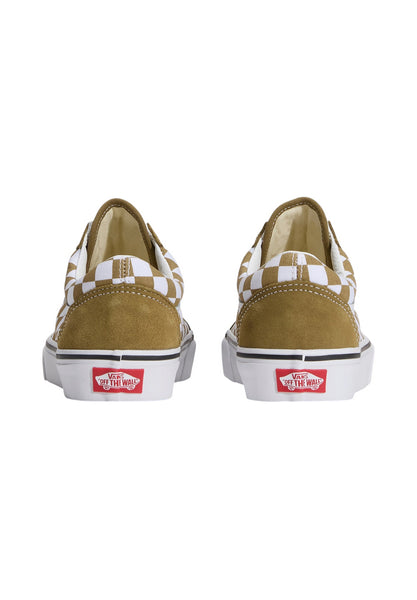 Sneakers verde oliva con motivo a scacchi per bambini Vans VN000D6WHK9 CHBD 