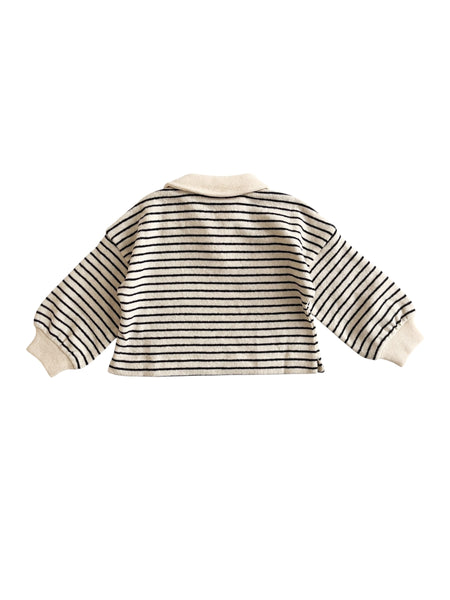 Polo in maglia a righe per neonata e bambina Zhoe & Tobiah KTL14 240 