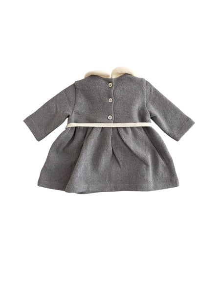 Abito grigio con colletto per neonata Zhoe & Tobiah KTL35 19 