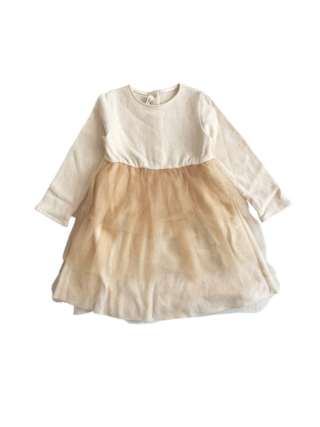 Abito panna e oro per neonata e bambina Zhoe & Tobiah KTLS1 324 