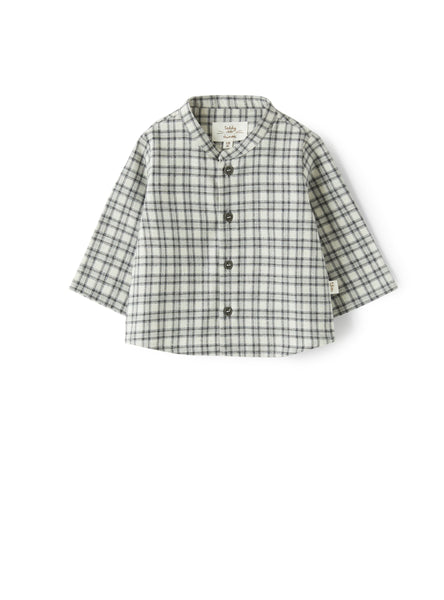 Camicia check alla coreana per neonato