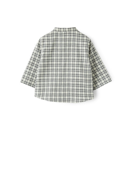 Camicia check alla coreana per neonato