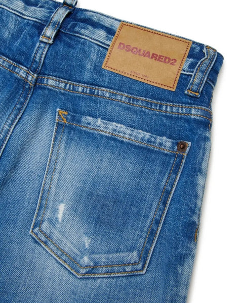 Jeans in denim blu per bambina