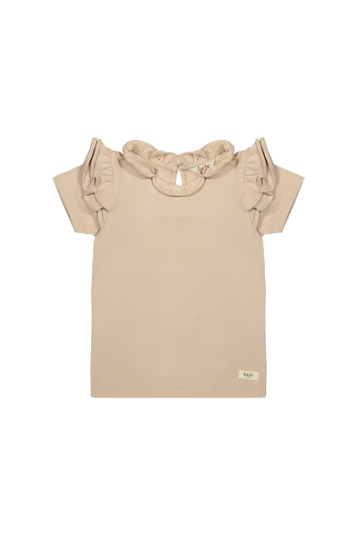 T-shirt rosa salmone per neonata e bambia