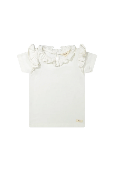 T-shirt bianca per neonata e bambina