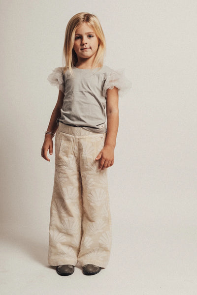 Pantalone panna per neonata e bambina