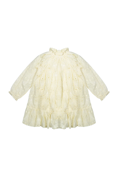 Abito crema d'avena per bambina