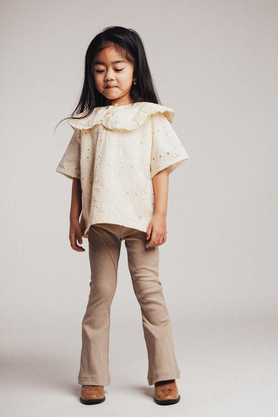 Leggings tortora per neonata e bambina