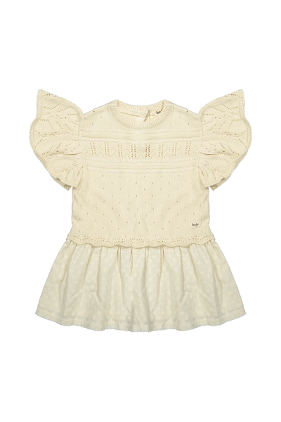 Abito crema d'avena per neonata e bambina