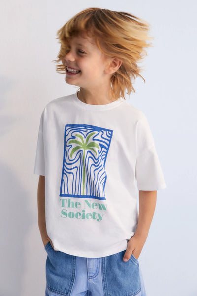 T-shirt bianca per bambini