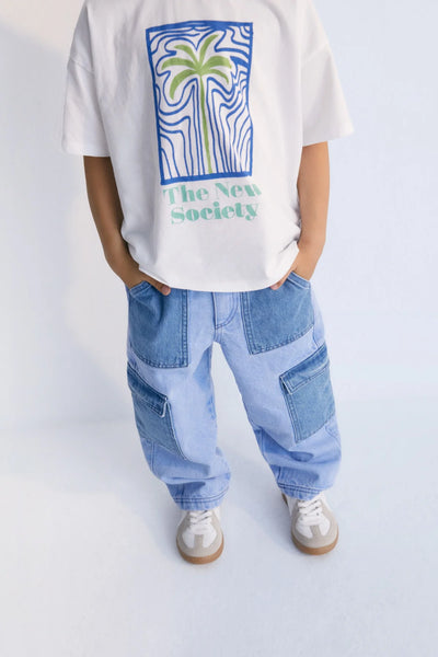 T-shirt bianca per bambini