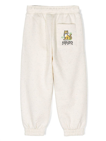 Pantalone in felpa beige per bambini