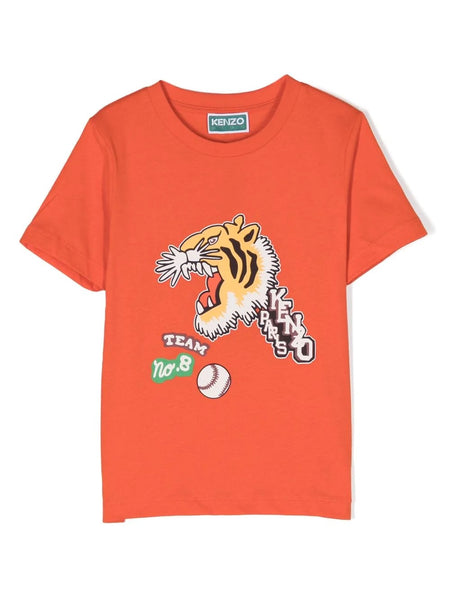 T-shirt pesca con logo per bambino