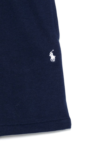 Short in felpa blu per neonato e bambino