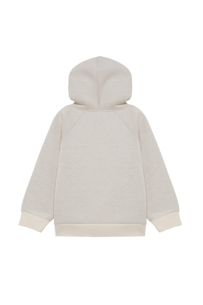Felpa in neoprene aperta con logo per bambini