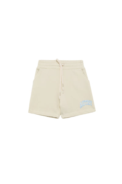 Short in felpa burro con logo per bambini