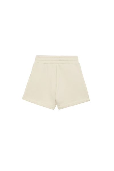 Short in felpa burro con logo per bambini