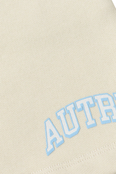 Short in felpa burro con logo per bambini