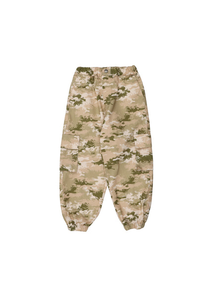 Pantalone cargo camouflage per bambini