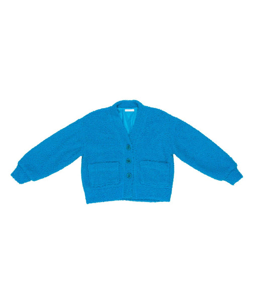 Cardigan turchese per bambina