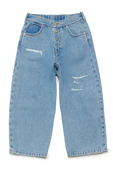 Jeans in denim chiaro con rotture per bambini