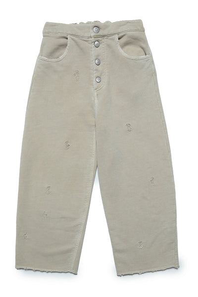 Pantalone in felpa cammello chiaro per bambini