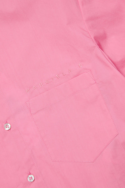 Camicia cropped rosa per bambina