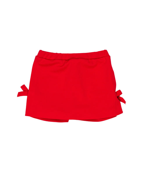 Gonna pantalone rossa per neonata e bambina