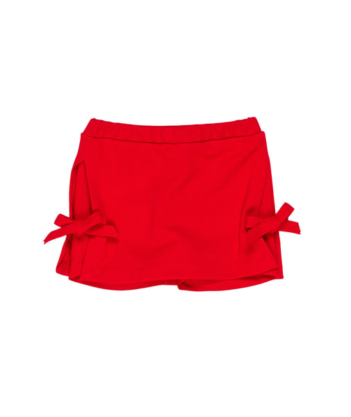 Gonna pantalone rossa per neonata e bambina