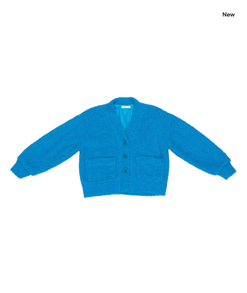 Cardigan turchese per bambina