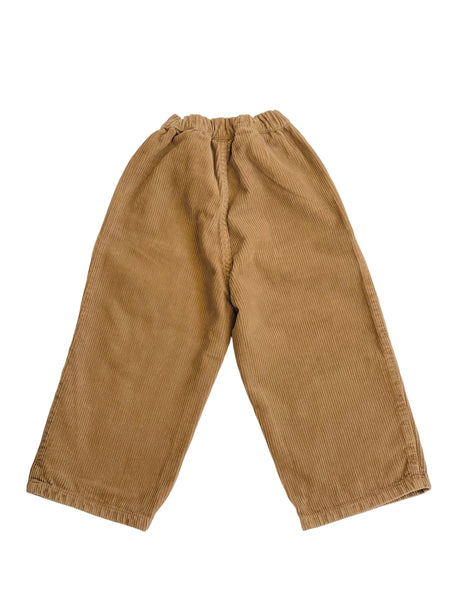 Pantalone in velluto tabacco per bambini