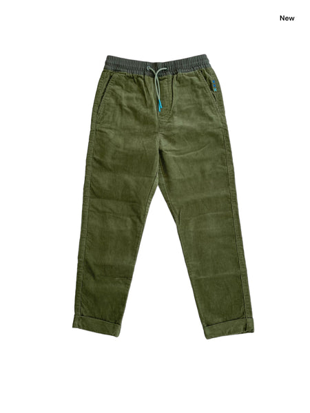 Pantalone in velluto a coste verde per bambino