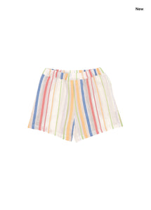 Short a righe multicolor per bambino