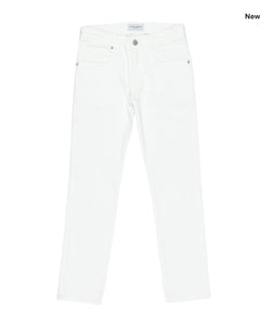 Jeans in denim bianco per bambino