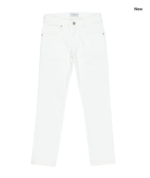 Jeans in denim bianco per bambino