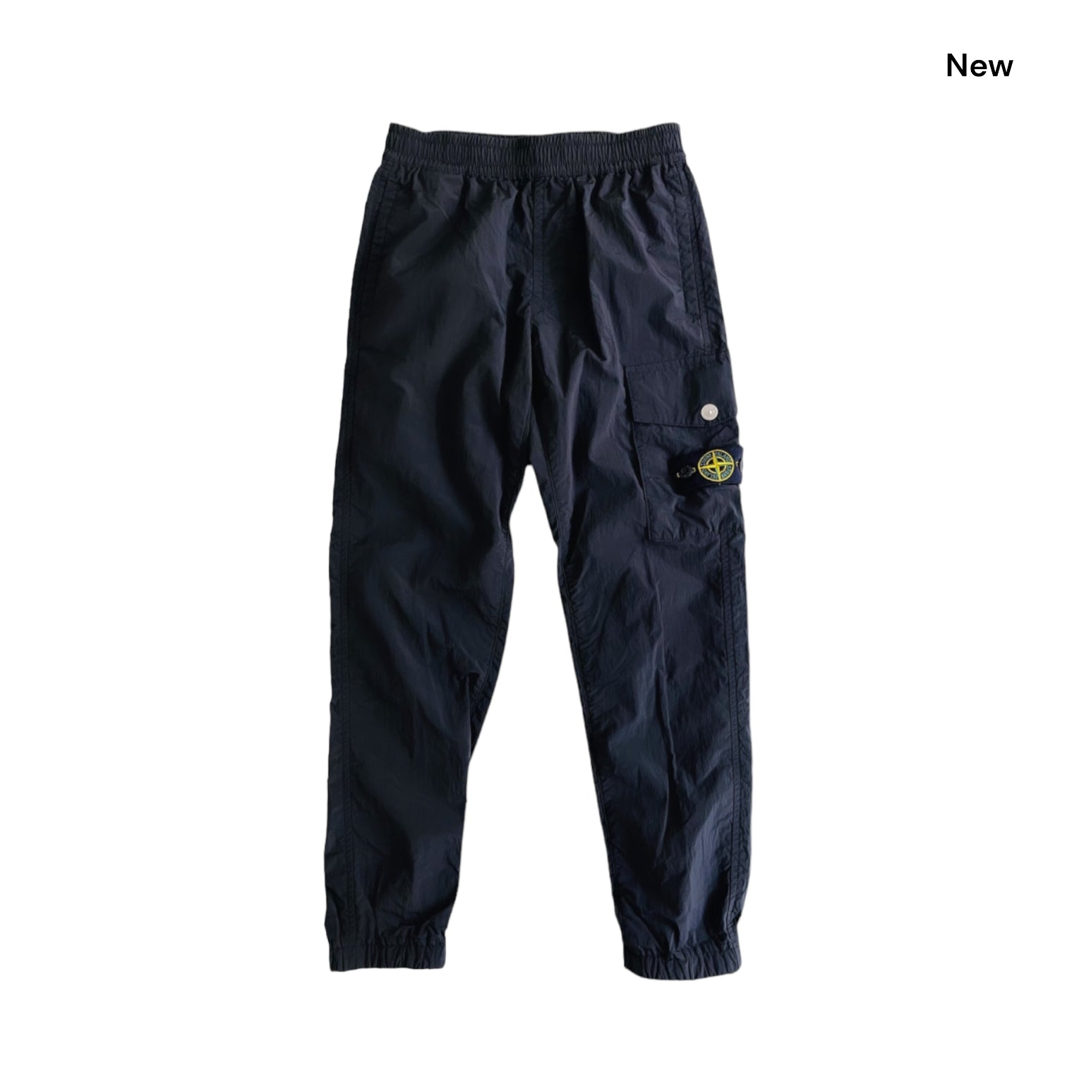 Pantalone tecnico nero con logo per bambino