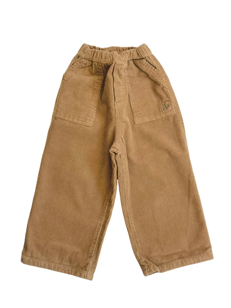 Pantalone in velluto tabacco per bambini