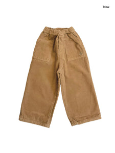 Pantalone in velluto tabacco per bambini